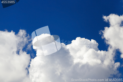 Image of blue sky with clouds