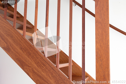 Image of Wooden stairs in a dutch house