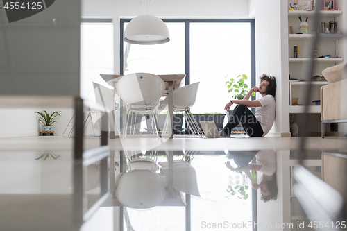 Image of man enjoying relaxing lifestyle