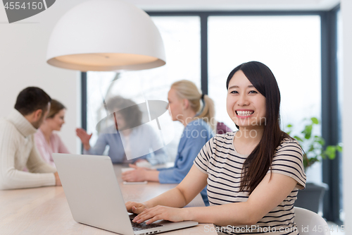 Image of Startup Business Team At A Meeting at modern office building