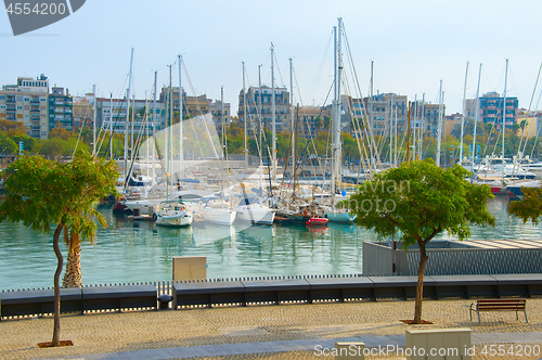 Image of Barcelona Port Vell marina, Spain