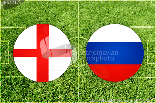 Image of England vs Russia football match