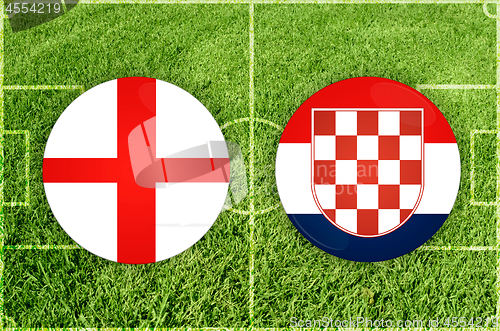 Image of England vs Croatia football match