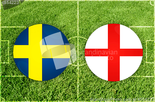 Image of Sweden vs England football match