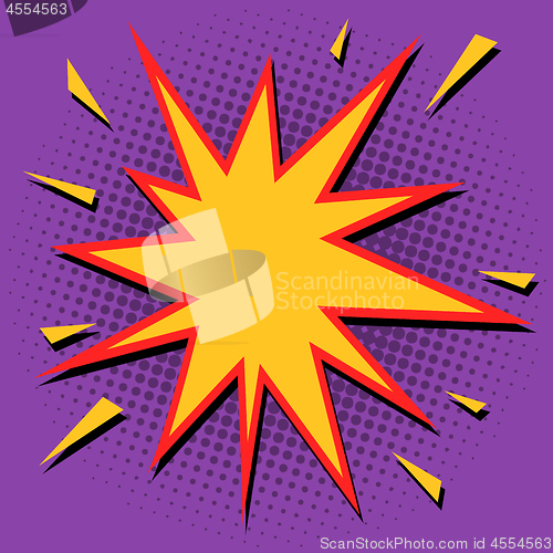 Image of Comic bubble sharp star