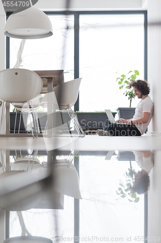 Image of man enjoying relaxing lifestyle