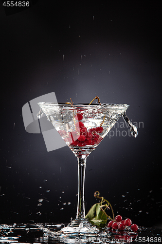 Image of Red Currant In The Glass