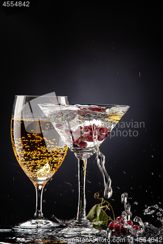 Image of Red Currant In The Glass