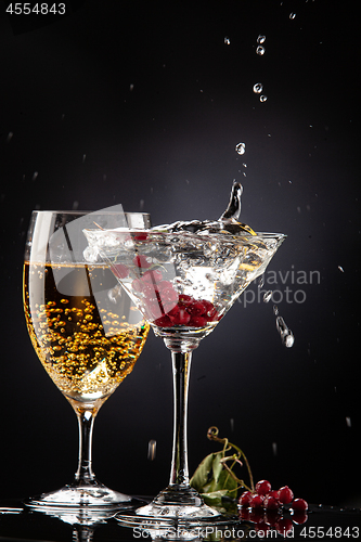 Image of Red Currant In The Glass