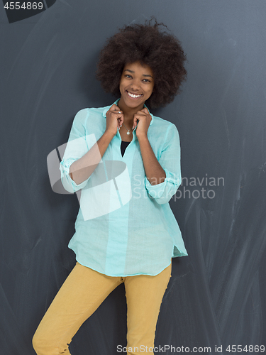 Image of beautiful friendly African American woman