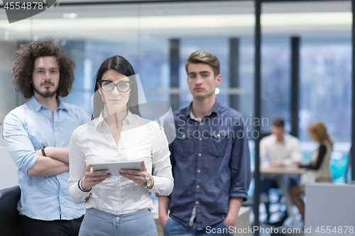 Image of Portrait of a startup business team At A Meeting