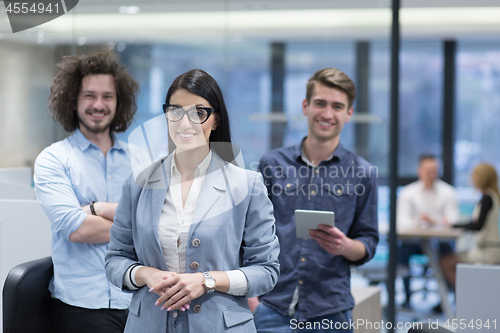 Image of Portrait of a startup business team At A Meeting