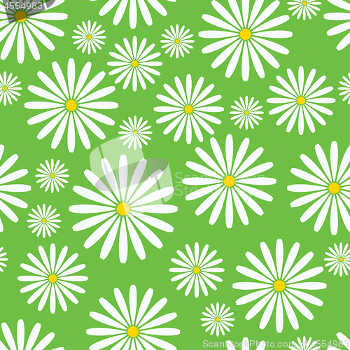 Image of Vector seamless napkin background with flowers