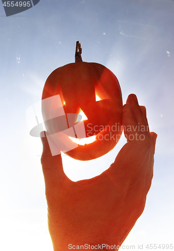 Image of Happy pumpkin like monster 