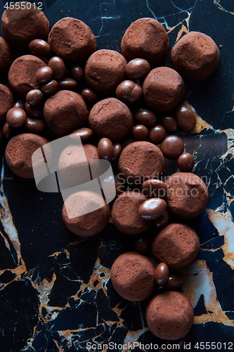 Image of delicious chocolate truffles