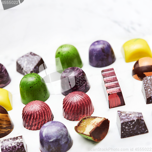 Image of Set of various hand-made candies