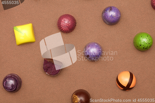 Image of Colorful candies background