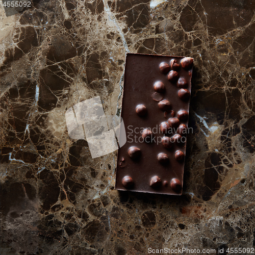 Image of chocolate bar with nuts