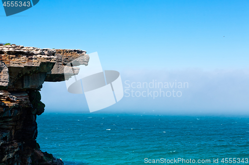 Image of Eagle Rock and a sea fog 