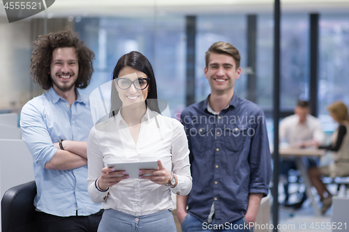 Image of Portrait of a startup business team At A Meeting