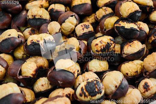 Image of Grilled chestnuts for sale on street