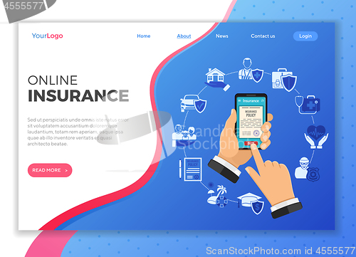 Image of Online Insurance Services Concept