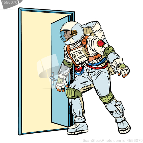 Image of astronaut opens the door to the unknown