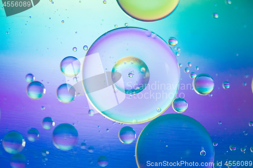 Image of Multicolored abstract background picture made with oil, water and soap