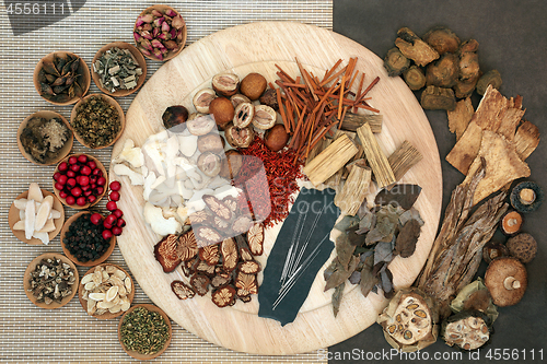 Image of Acupuncture Treatment with Chinese Herbs