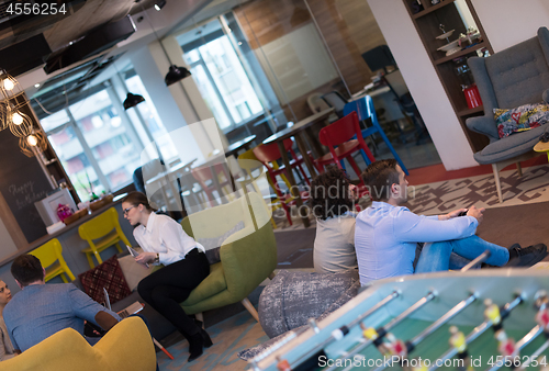 Image of startup Office Workers Playing computer games