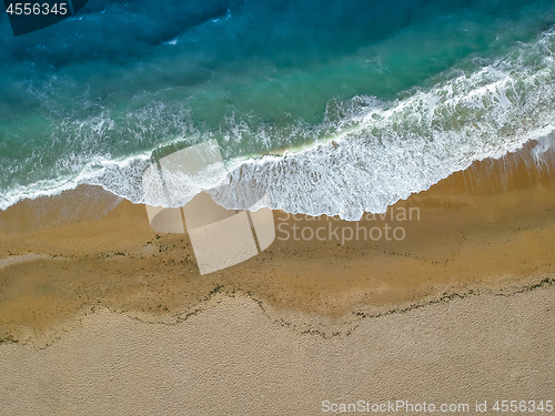 Image of flight over a beach near Ancony Italy