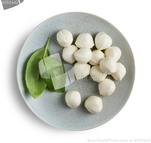 Image of plate of mozzarella cheese balls