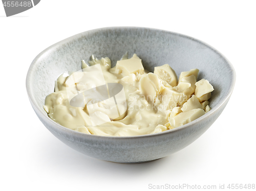 Image of melted white chocolate