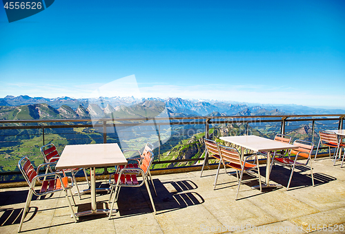 Image of Saentis Mountain landscape, Swiss Alps