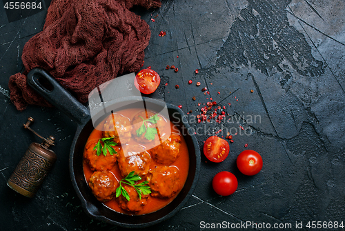 Image of meatballs with sauce