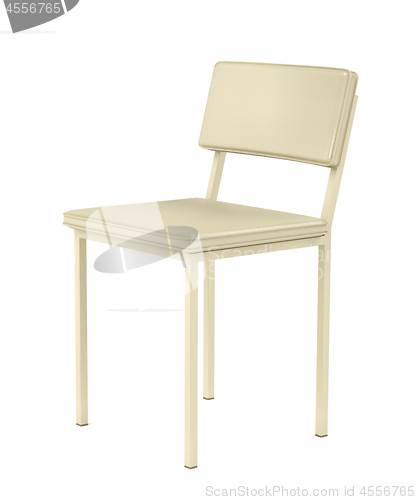 Image of Beige dining chair on white