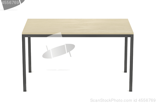 Image of Wooden dining table