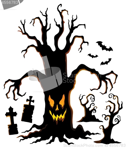 Image of Spooky tree silhouette topic image 1