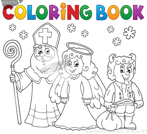 Image of Coloring book Saint Nicholas Day theme 3