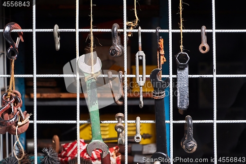 Image of Tools in a dim workshop