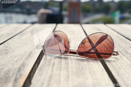 Image of Sunglasses on a table
