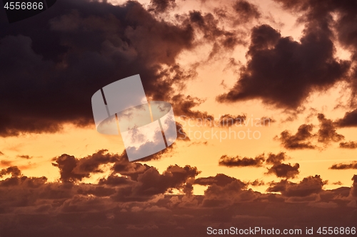 Image of Sunset sky clouds