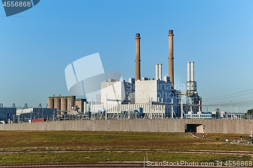 Image of Power plant with modern building structue