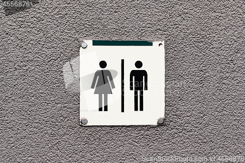 Image of Toilet signs for male and female