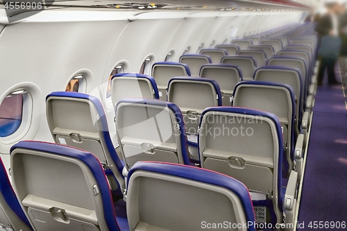 Image of Plane cabin interior