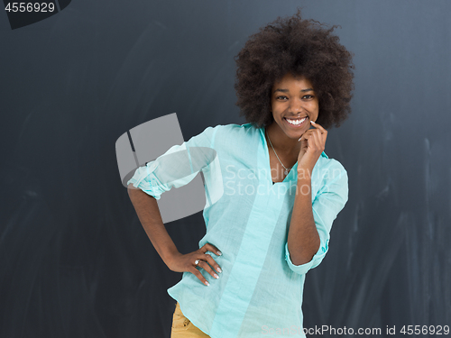 Image of beautiful friendly African American woman