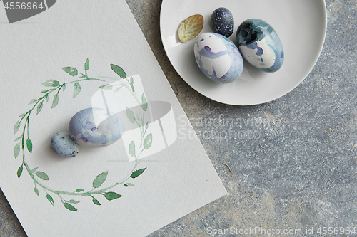 Image of Eggs design over background