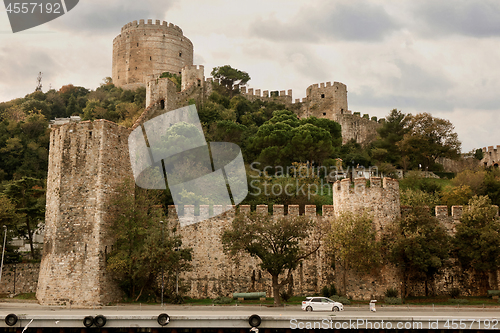 Image of Rumeli Fortress in Istanbul, Turkey.