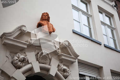 Image of architectural details on the buildings in the city of Bruges