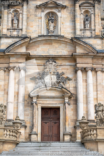Image of church building fasade in Bamberg Bavaria Germany
